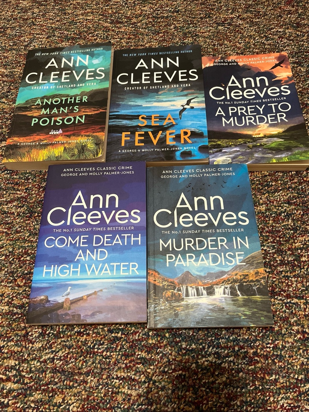 Mystery Novels Ann Cleeves 5 books lot